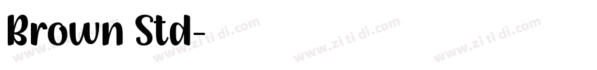 Brown Std字体转换